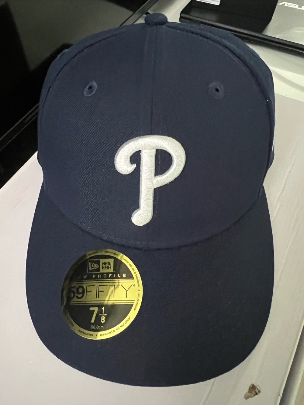 New Era 59FIFTY Fitted Baseball Cap - Navy/Gray size 7 1/4